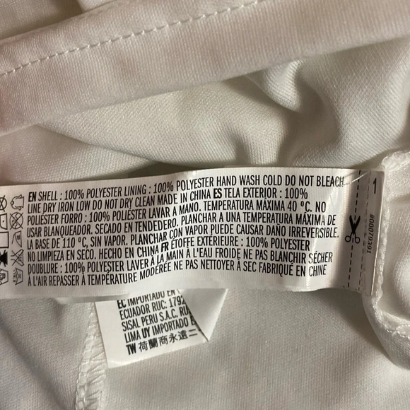 Women’s Forever 21 White Lace Dress  Sleeveless with Liner Size 1X - Picture 7 of 7